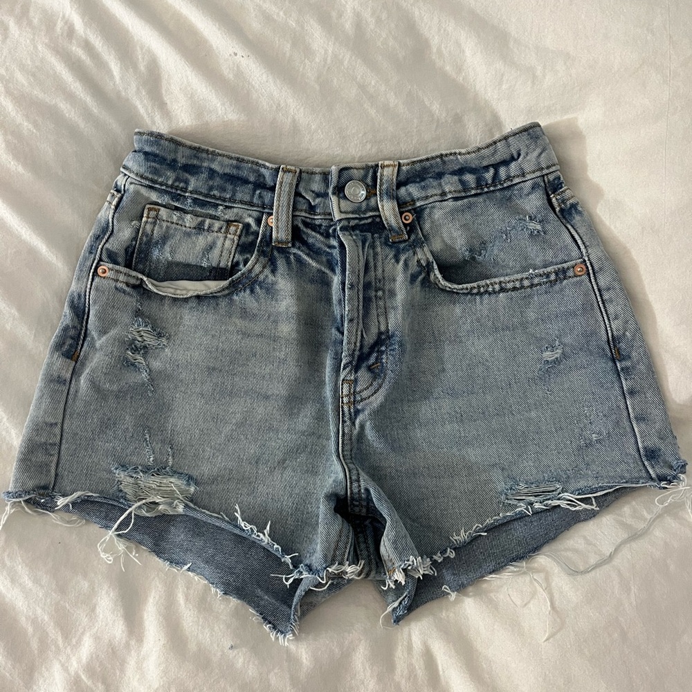 Size 00 wild fable super high rise cutoff denim shorts!